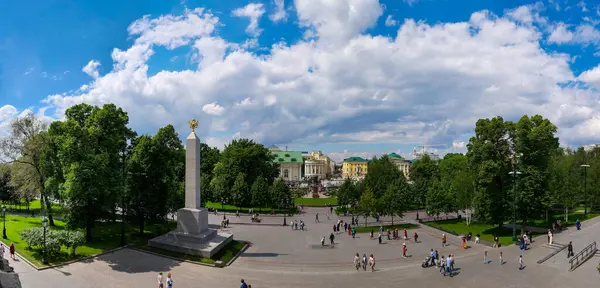 Moscow Rusland Mei 2019 Panorama Van Alexander Tuin Bij Het — Stockfoto