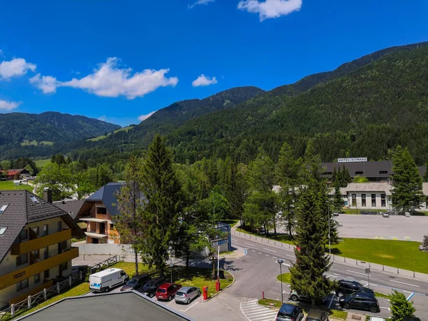 Kranjska Gora Eslovênia Junho 2019 Vista Para Hotéis Ruas Resort — Fotografia de Stock