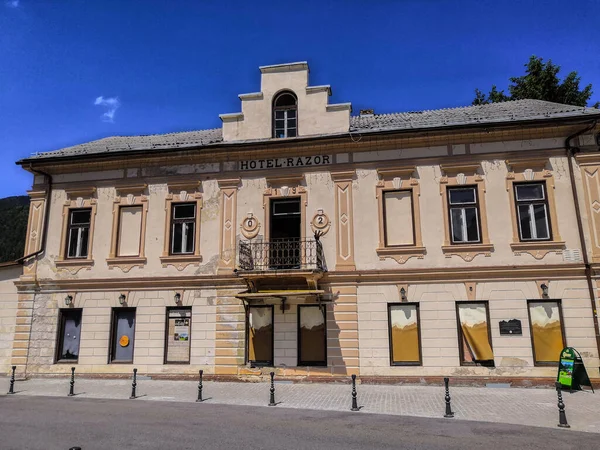 Kranjska Gora Slovenia June 2019 Shut Old Hotel Razor 剃须刀酒店于1902年作为该地区第一家酒店开业 — 图库照片