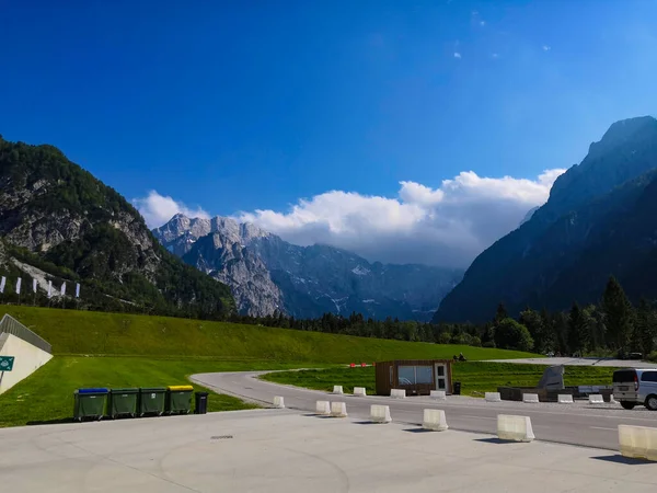 Kranjska Gora Eslovenia Junio 2019 Vista Los Alpes Cerca Del — Foto de Stock