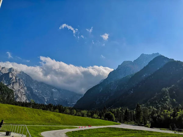 Фейска Гора Словения Июня 2019 Года Вид Альпы Районе Северного — стоковое фото
