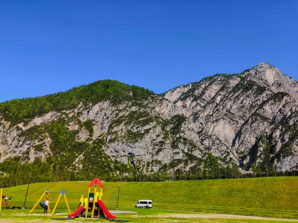 Kranjska Gora Slovenia June 2019 Planica Nordic Centre 스키나는 크로스컨트리 — 스톡 사진