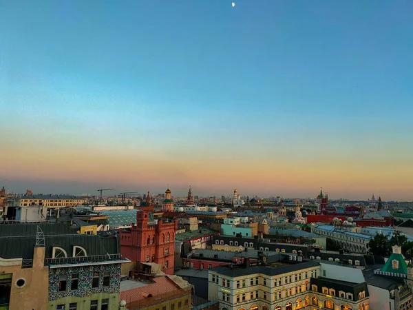 Moscow Russia June 2019 Landscape View Moscow City Center Evening — Stock Photo, Image