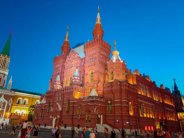 Moscow Russia June 2019 모스크바붉은 광장에 박물관 건물늦은 — 스톡 사진