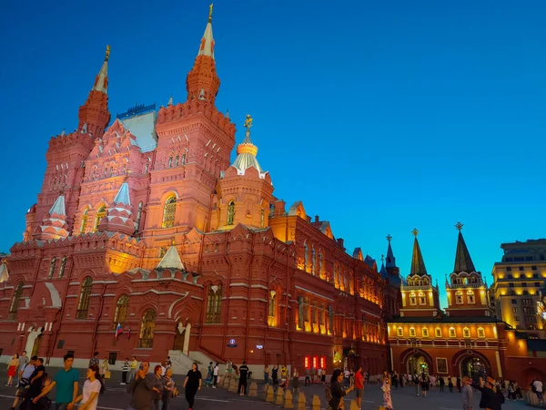 Moscow Russia Czerwca 2019 Budynek Państwowego Muzeum Historycznego Placu Czerwonym — Zdjęcie stockowe