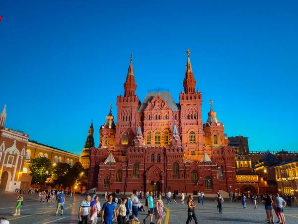 Moscow Russia June 2019 모스크바붉은 광장에 박물관 건물늦은 — 스톡 사진