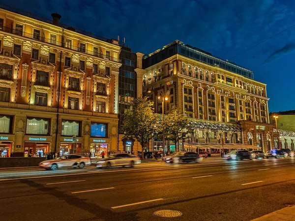 Moscow Russia Червня 2019 Московський Міський Центр Швидкість Світла Світлові — стокове фото