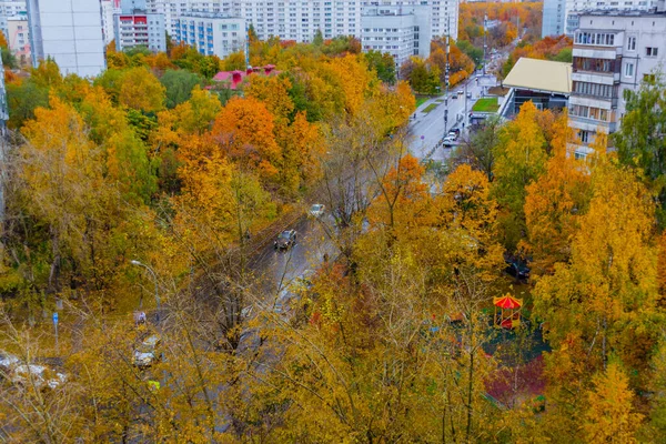 Moscow Rusland Oktober 2019 Gouden Herfst Moskou Bewolkt Landschap Van — Stockfoto