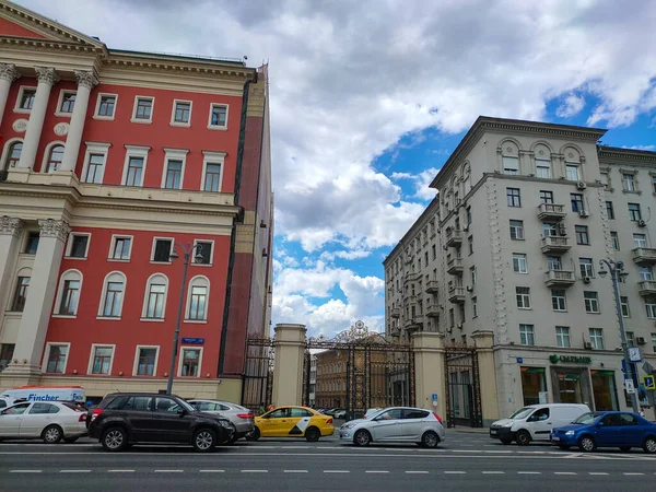 Moscow Ryssland Juli 2019 Moskvas Regerings Byggnad Tverskaya Street Moskvas — Stockfoto