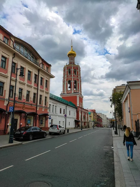 Moscow Russia 2019 Vysokopetrovsky Monastery 1320 러시아 정교회 수도원이다 — 스톡 사진