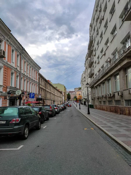 Μόσχα Ρωσία Ιουλίου 2019 Petrovsky Lane Street Moscow City Center — Φωτογραφία Αρχείου