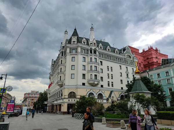 Moscow Russia July 2019 View Moscow City Center Petrovskaya Street — Stock Photo, Image