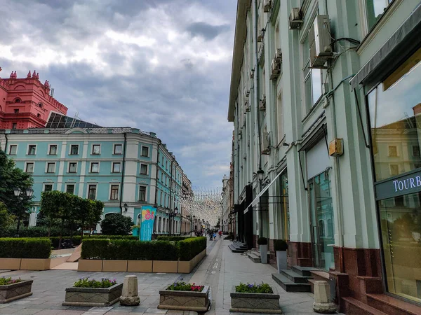 Moscow Ryssland Juli 2019 Till Moskvas Centrum Petrovskaja Gata — Stockfoto