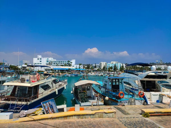 Ayia Napa Zypern September 2019 Hafen Von Ayia Napa Fischerboote — Stockfoto