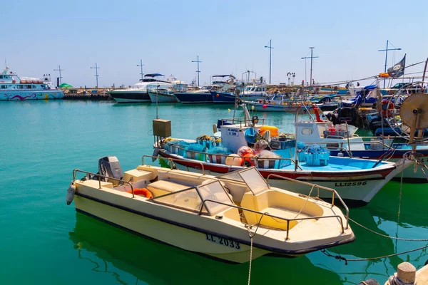 Ayia Napa Кіпр Вересня 2019 Harbor Ayia Napa Рибні Човни — стокове фото