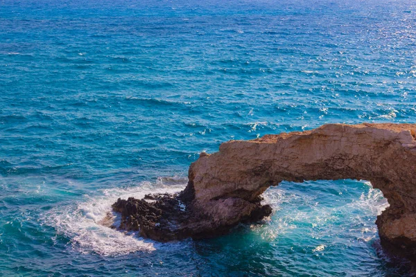 Природная Скальная Арка Рядом Айя Фаза Каво Греко Протарас Острове — стоковое фото