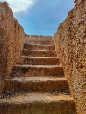 Ayia Napa 'daki Makronissos Antik Mezarlığı Merdivenleri (Agia Napa), Kıbrıs