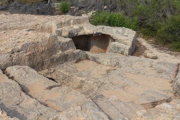 마크로 소스는 헬레니즘 시대의 매장지를 묻는다 Makronissos Ayia Napa Agia — 스톡 사진