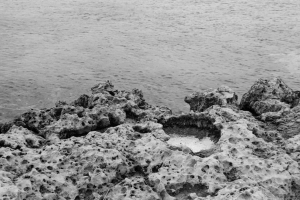 Playa Rocosa Del Mar Mediterráneo Ayia Napa Chipre Formaciones Piedra — Foto de Stock