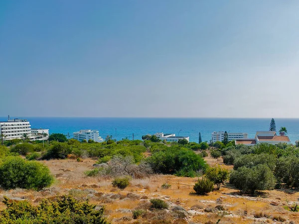Utsikt Mot Ayia Napa Från Hög Kulle Nära Agios Epiphanios — Stockfoto