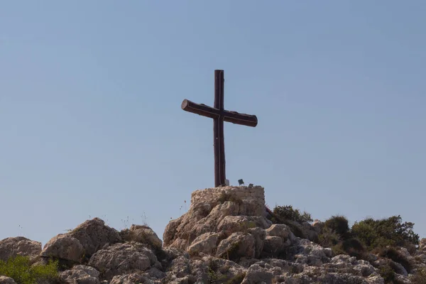 Cross Hill Agios Epiphanios Church Ayia Napa Cyprus Saint Epiphanios — Stock Photo, Image
