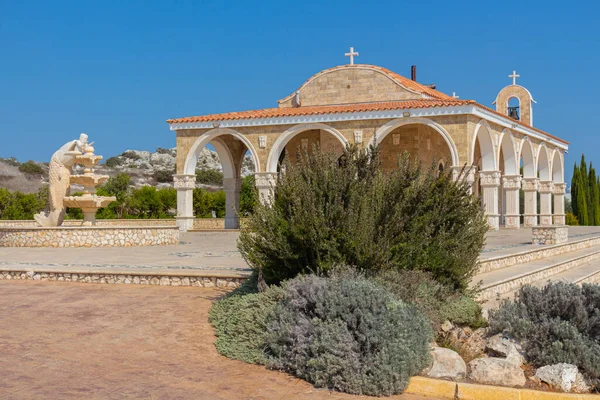 Igreja Agios Epiphanios Ayia Napa Chipre Santo Epifânio Uma Capela — Fotografia de Stock