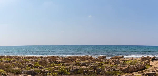 Paisagem Marítima Mediterrânica Ayia Napa Chipre Costa Chipre Com Praia — Fotografia de Stock