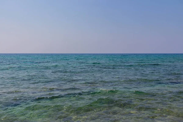 Вид Середземне Море Насипу Напа Кіпр Дивовижна Блакитна Вода — стокове фото