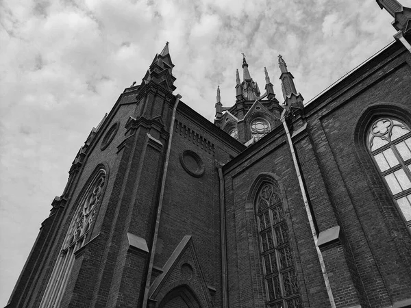 Cathedral Immaculate Conception Blessed Virgin Mary Moscow Neo Gothic Cathedral — Stock Photo, Image