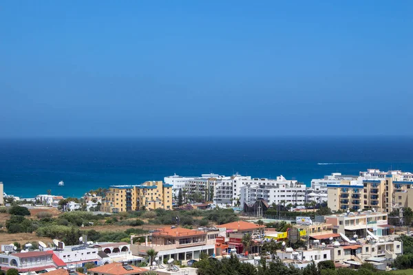stock image Protaras is a predominantly tourist resort which comes under the administrative jurisdiction of Paralimni Municipality in Cyprus.