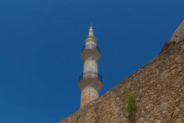 Minarete Rethmno Grecia —  Fotos de Stock