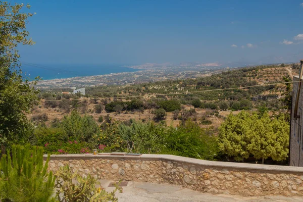 Agia Irini Grekland Juli 2016 Panoramautsikt Över Rethymno Från Klostret — Stockfoto