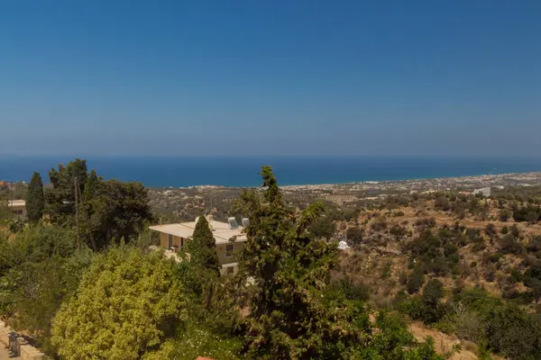 Agia Irini Greece July 2016 Panoramic View Rethymno Agia Irini — Stock Photo, Image