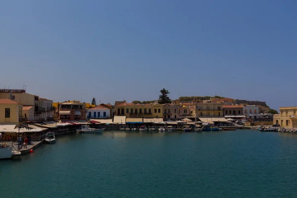 Rethymno Griechenland Juli 2016 Venezianischer Hafen Der Venezianische Hafen Von — Stockfoto