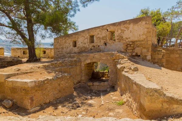 Rethymno Greece 2016 Embrasures Fortezza Castle 이탈리아어 Fortezza 그리스 크레타의 — 스톡 사진