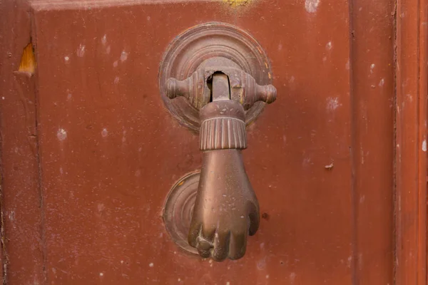 Old Door Knocker Rethymno Greece — Stock Photo, Image