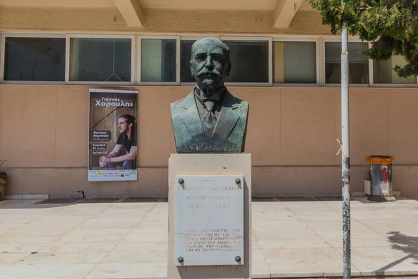 Rethymno Grecia Julio 2016 Escultura Georgios Hatzidakis Georgios Nicolaou Hatzidakis — Foto de Stock