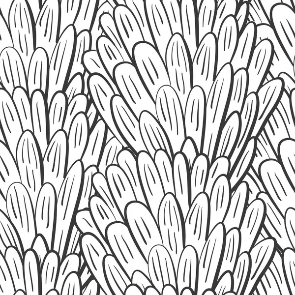 Cactus simple sketh dibujado patrón sin costura mano en estilo de dibujos animados. Para fondos de pantalla, fondo web, textil, envoltura, tela, diseño de niños. Color verde — Archivo Imágenes Vectoriales
