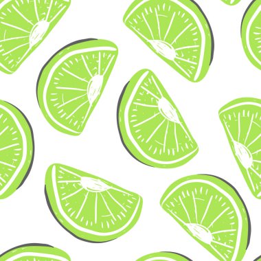 Limon seamless modeli. Taze limon tropik meyveler yaz detoks