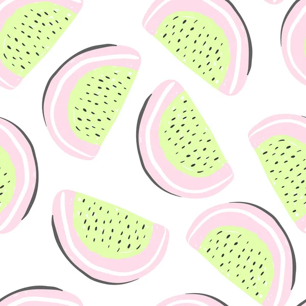 Pitaya χωρίς ραφή πρότυπο. Φρέσκο δράκος φρούτα μωβ και πράσινο καλοκαίρι detox — Διανυσματικό Αρχείο