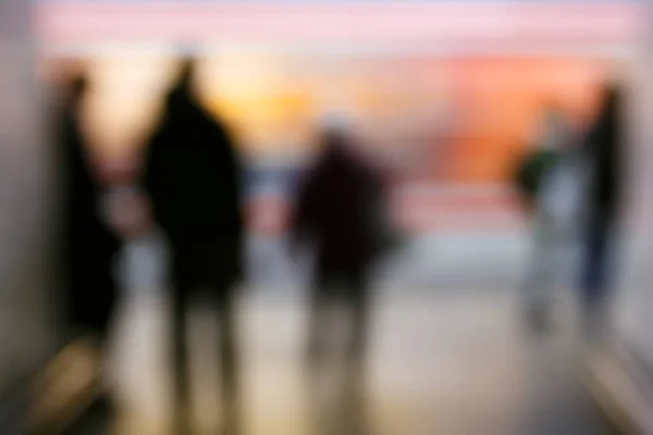 Люди Станції Метро Розмиті Сучасний Міський Спосіб Життя Година Пік — стокове фото