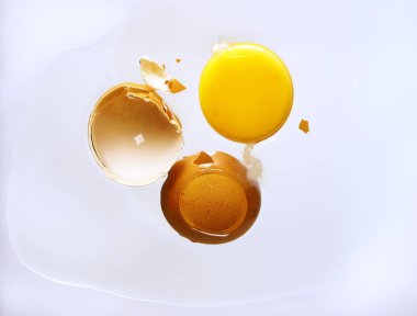 kabuk atışta aşağıdan beyaz yumurta