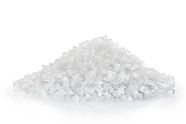 Heap Salt Isolated White Background Clipping Path — Stock Photo, Image