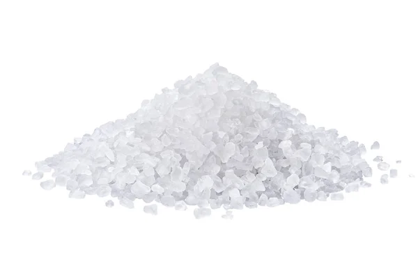 Heap Salt Isolated White Background Clipping Path — Stock Photo, Image