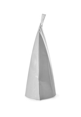 beyaz plasik çanta beyaz izole