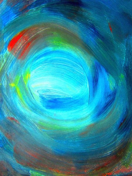 Paint drawing lines circles spiral abstraction