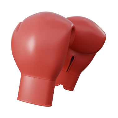 Kırmızı boks eldivenlerinin modern 3D görüntüsü dayanıklılık, disiplin ve performansı temsil ediyor. Fitness kampanyaları ve spor salonuyla ilgili içerikler için mükemmel. Dövüş sporları konseptleri, eğitim materyalleri ve yaşam tarzı görselleri için harika..