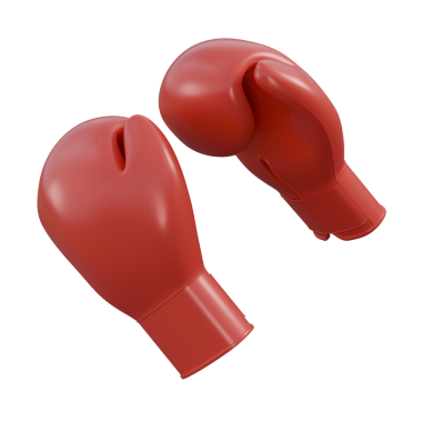 Kırmızı boks eldivenlerinin modern 3D görüntüsü dayanıklılık, disiplin ve performansı temsil ediyor. Fitness kampanyaları ve spor salonuyla ilgili içerikler için mükemmel. Dövüş sporları konseptleri, eğitim materyalleri ve yaşam tarzı görselleri için harika..