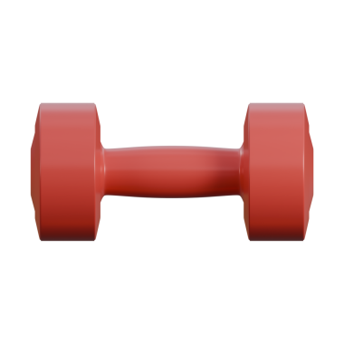 Pürüzsüz, ışıl ışıl ve detaylı kırmızı bir dambıl gerçekçi bir 3 boyutlu çizim. Dokuma kabzası profesyonelce bir dokunuş ekliyor, spor, spor, promosyonlar ve sağlık ile ilgili egzersizler için mükemmel.