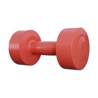 Pürüzsüz, ışıl ışıl ve detaylı kırmızı bir dambıl gerçekçi bir 3 boyutlu çizim. Dokuma kabzası profesyonelce bir dokunuş ekliyor, spor, spor, promosyonlar ve sağlık ile ilgili egzersizler için mükemmel.